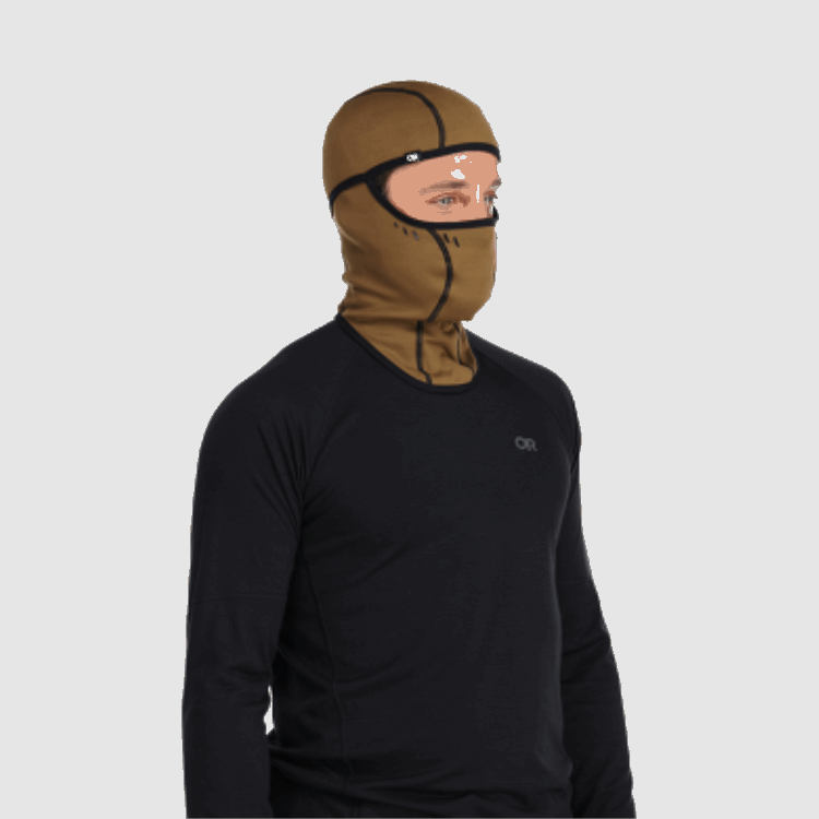 Utendørs Forskning Alpin Fleece Balaclava Svart
