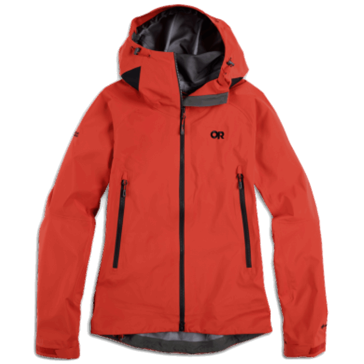 Utendørs Forskning Kvinners Erkeengel Gore-tex® Jakke Tranebær/svart