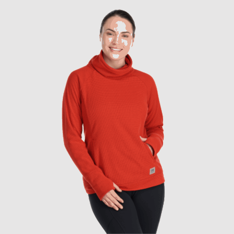 Utendørs Forskning Kvinners Trail Mix Cowl Pullover Tranebær