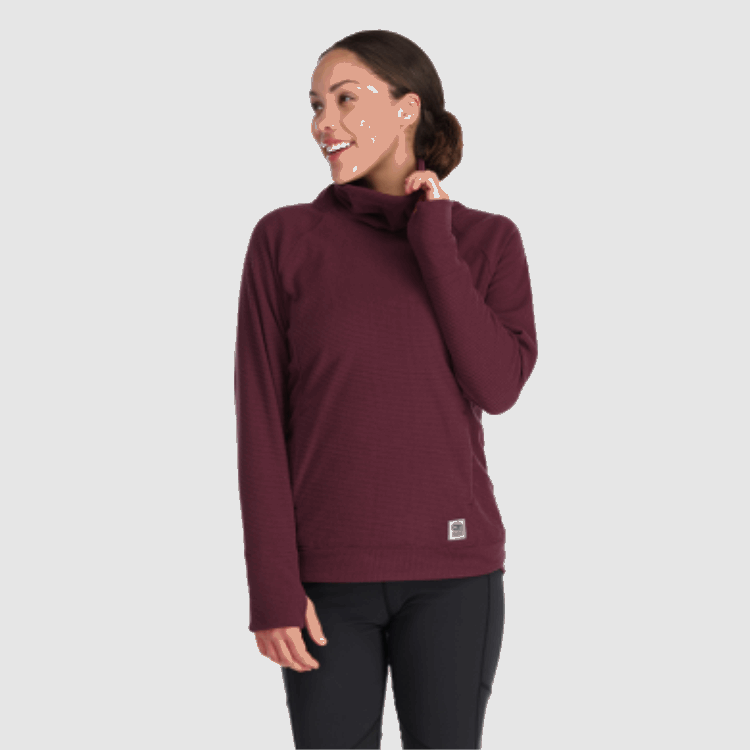 Utendørs Forskning Kvinners Trail Mix Cowl Pullover Kalamata