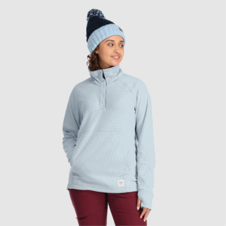 Utendørs Forskning Kvinners Trail Mix Snap Pullover Arctic