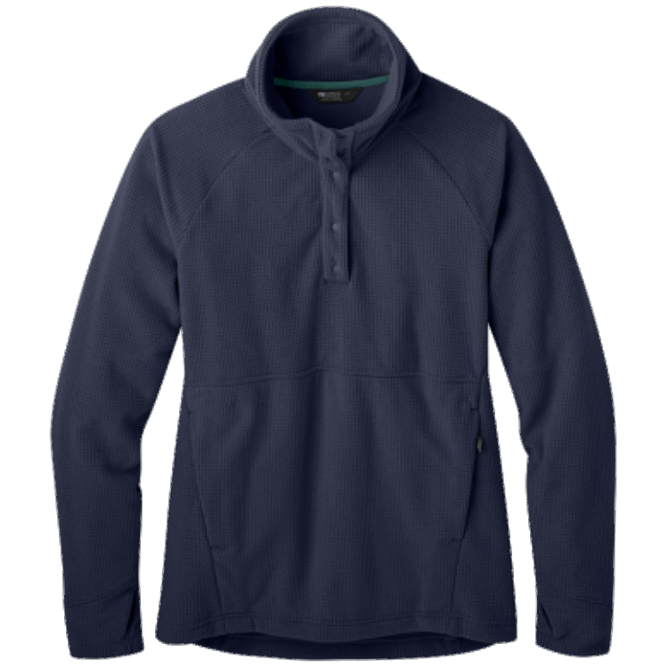 Utendørs Forskning Kvinners Trail Mix Snap Pullover Marineblå