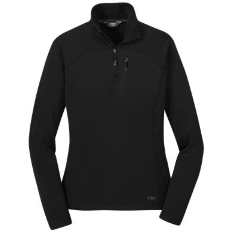 Utendørs Forskning Kvinners Vigor Quarter Zip Black