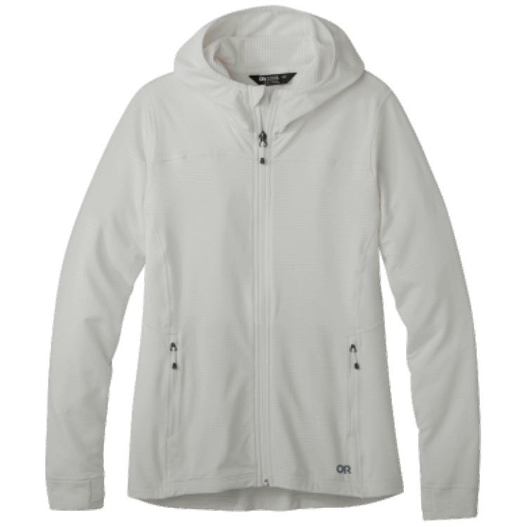 Utendørs Forskning Kvinners Vigor Full Zip Hettegenser Snø
