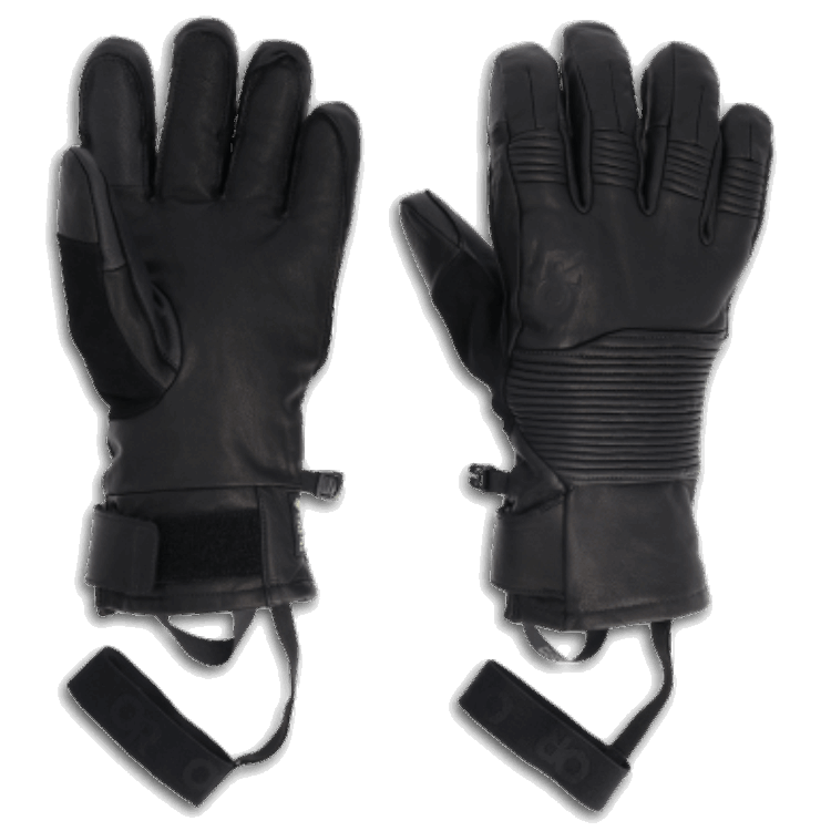 Utendørs Forskning Menns Point N Chute Gore-tex® Sensorhansker Svart