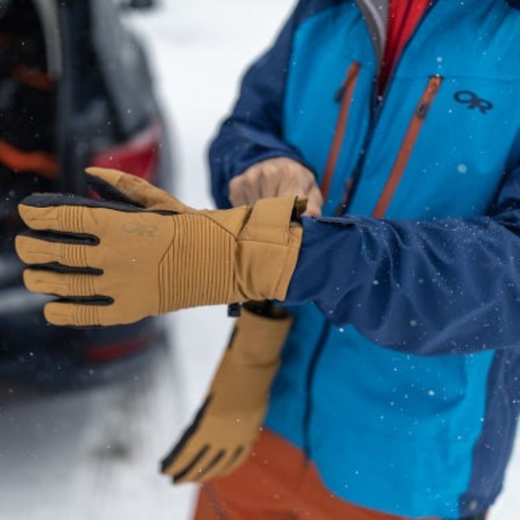 Utendørs Forskning Herre Point N Chute Gore-tex® Sensorhansker Natur/svart