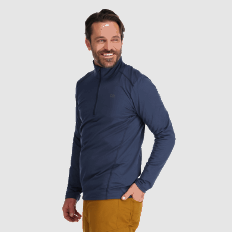 Utendørs Forskning Menns Baryton Quarter Zip Marineblå