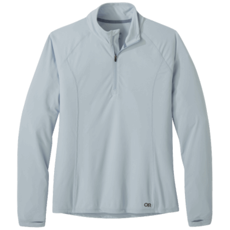 Utendørs Forskning Kvinners Echo Quarter Zip Arctic