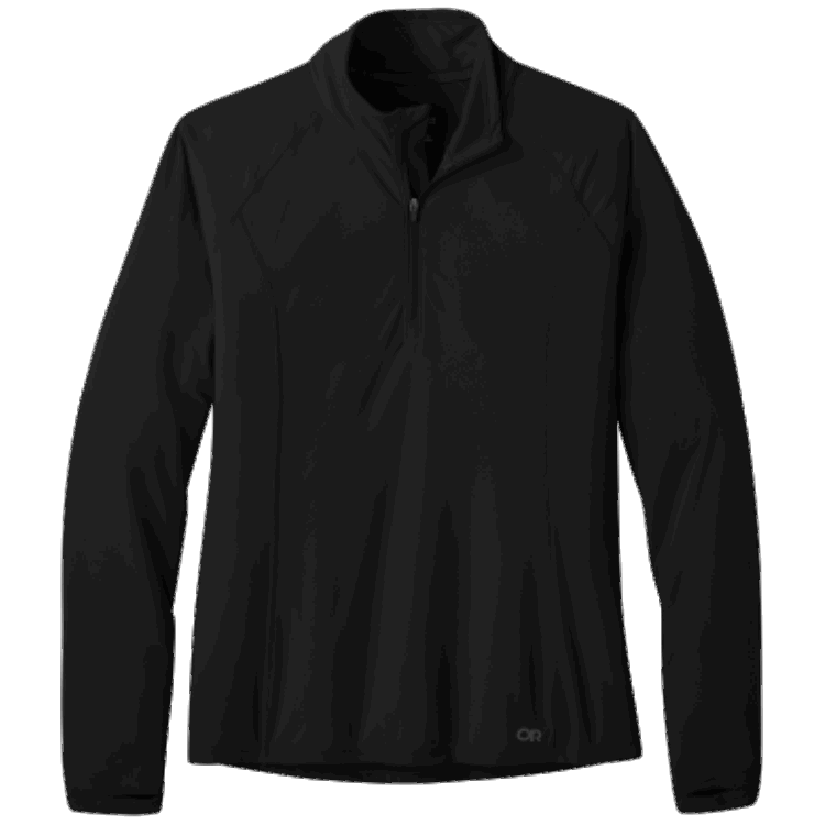 Utendørs Forskning Kvinners Echo Quarter Zip Black