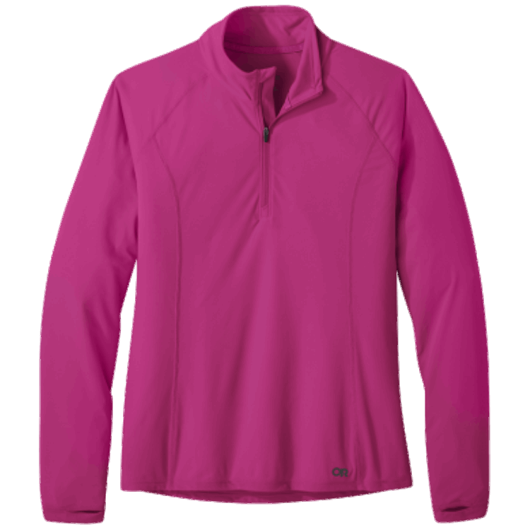 Utendørs Forskning Kvinners Echo Quarter Zip Fuchsia