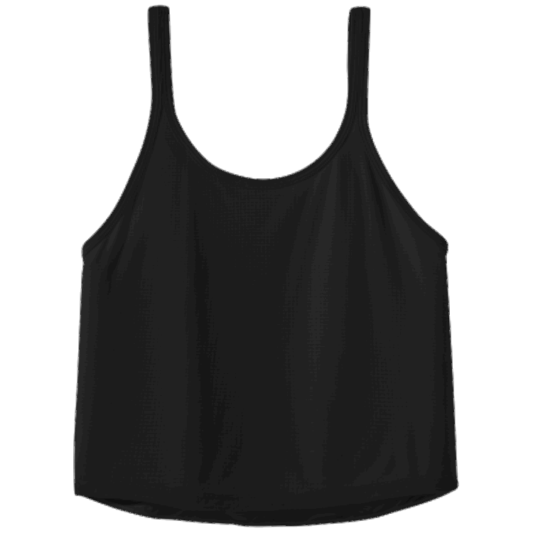 Utendørs Forskning Kvinners Ekko Crop Tank Svart