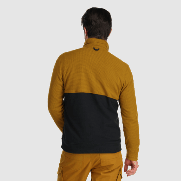 Utendørs Forskning Menns Trail Mix Snap Pullover Ii Tapenade/svart