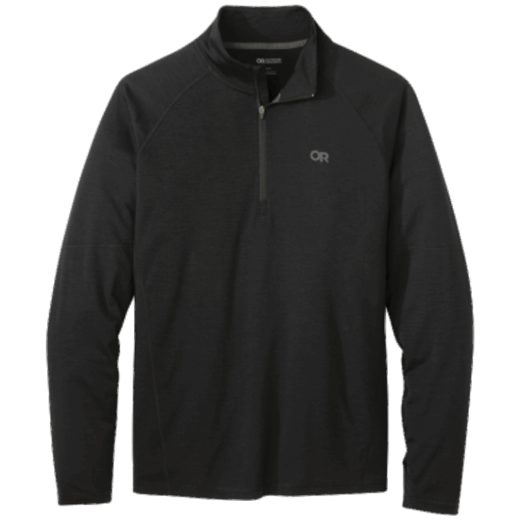 Utendørs Forskning Menn Alpint Debut Merino Quarter Zip Black