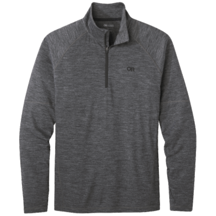 Utendørs Forskning Menn Alpin Debut Merino Quarter Zip Trekull Lyng