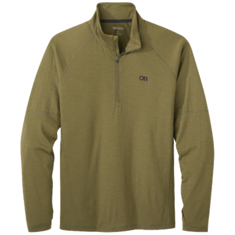 Utendørs Forskning Menn Alpint Debut Merino Quarter Zip Loden