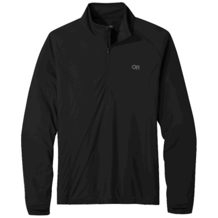 Utendørs Forskning Menns Echo Quarter Zip Black