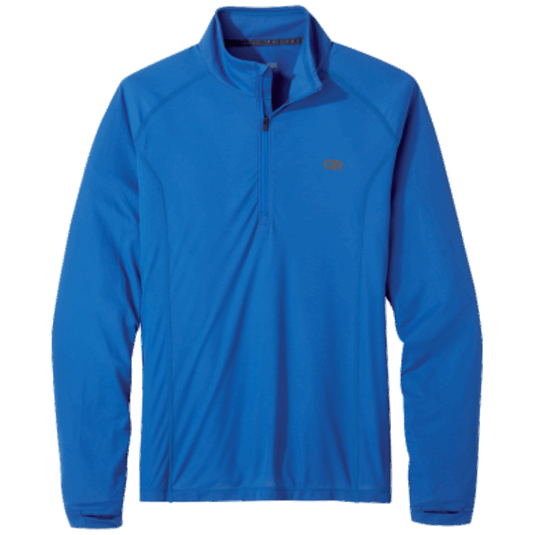 Utendørs Forskning Menns Echo Quarter Zip Klassisk Blå