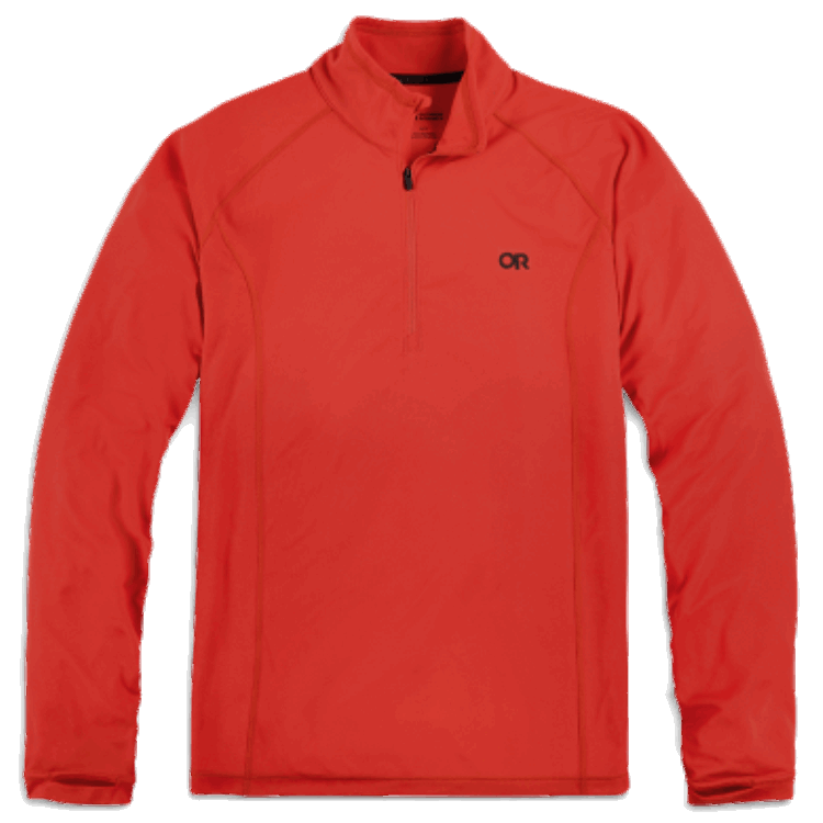 Utendørs Forskning Menns Echo Quarter Zip Tranebær