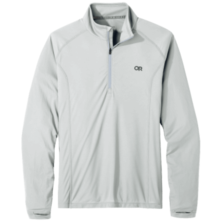 Utendørs Forskning Menns Echo Quarter Zip Pebble