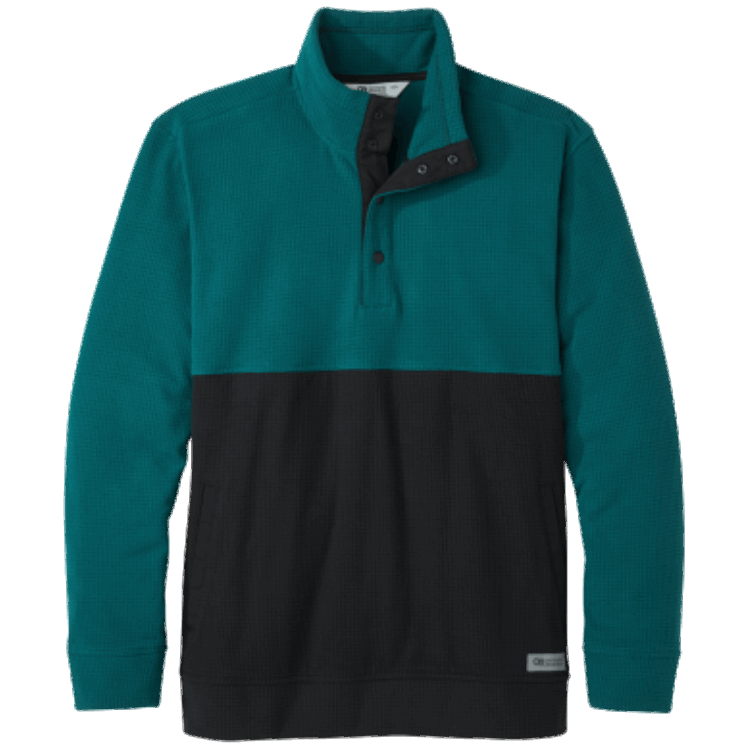 Utendørs Forskning Menns Trail Mix Snap Pullover Ii Treeline/svart