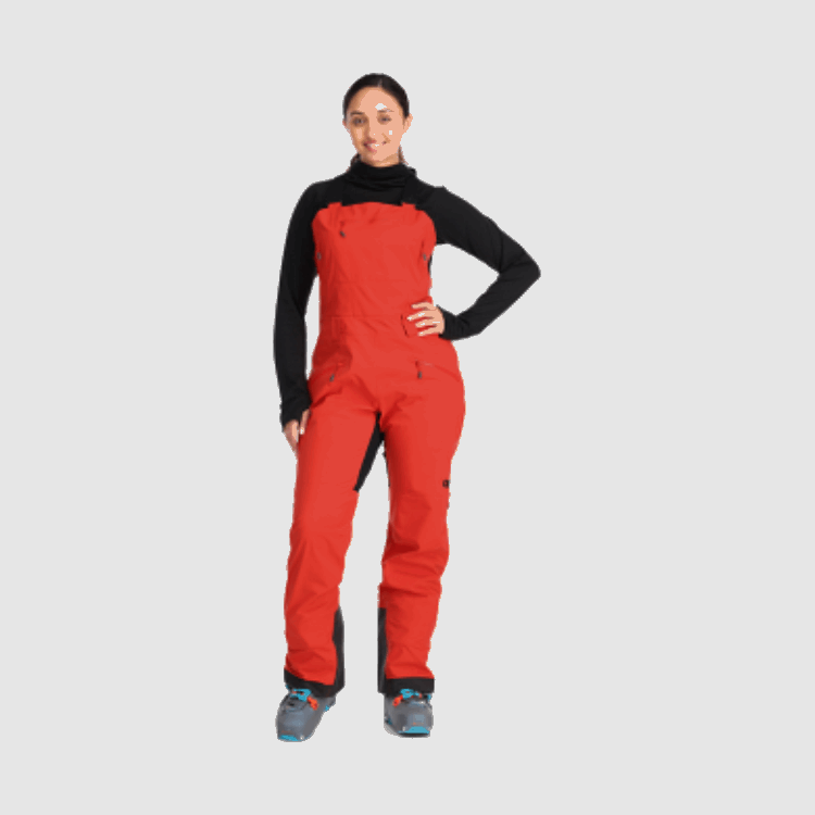 Utendørs Forskning Kvinners Halvkuler Ii Gore-tex® Bibs Tranebær