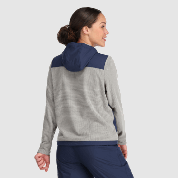 Utendørs Forskning Kvinners Trail Mix Pullover Hettegenser Ask/marineblå