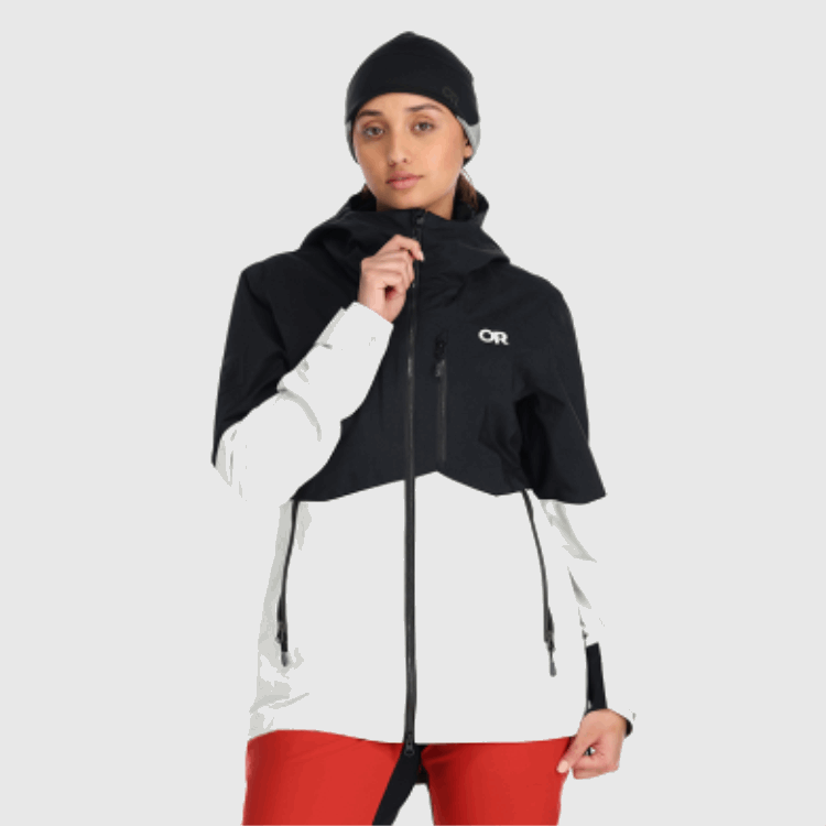 Utendørs Forskning Kvinners Halvkuler Ii Gore-tex® Jakke Svart/snø