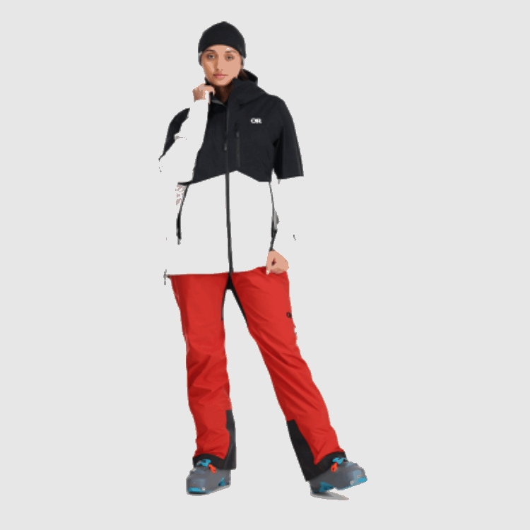 Utendørs Forskning Kvinners Halvkuler Ii Gore-tex® Jakke Svart/snø