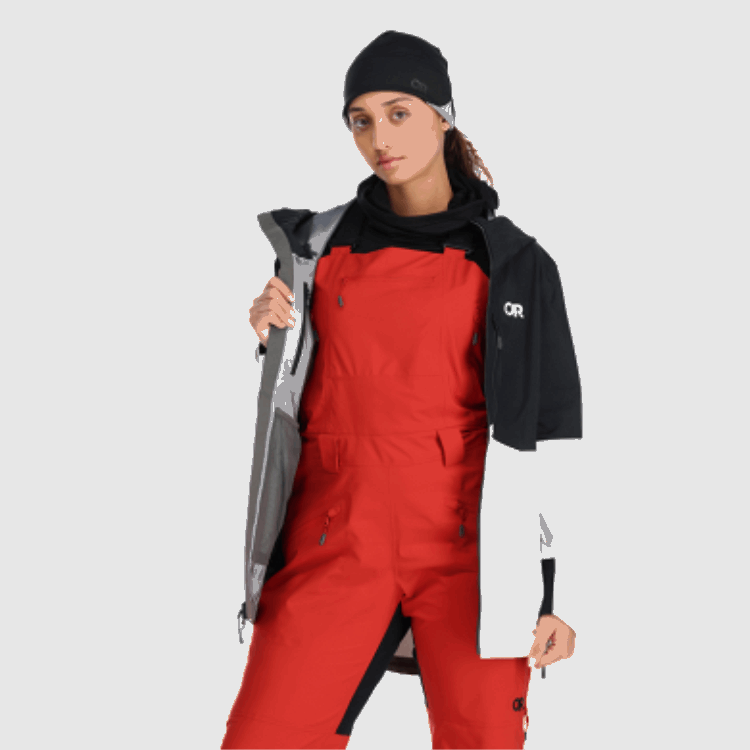 Utendørs Forskning Kvinners Halvkuler Ii Gore-tex® Jakke Svart/snø