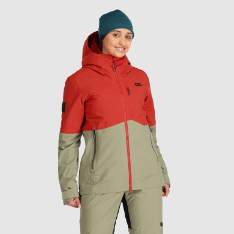 Utendørs Forskning Kvinners Halvkuler Ii Gore-tex® Jakke Tranebær/flint