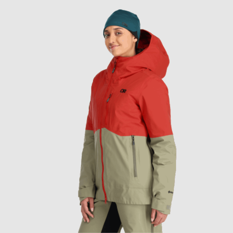 Utendørs Forskning Kvinners Halvkuler Ii Gore-tex® Jakke Tranebær/flint