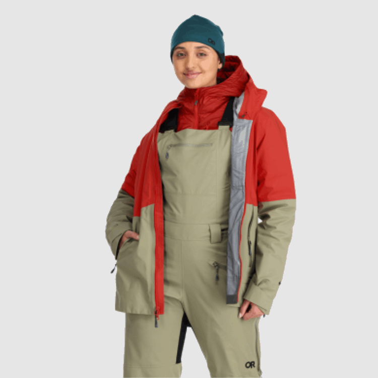 Utendørs Forskning Kvinners Halvkuler Ii Gore-tex® Jakke Tranebær/flint