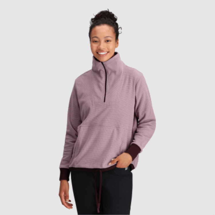Utendørs Forskning Kvinners Trail Mix Kvart Zip Pullover Møll