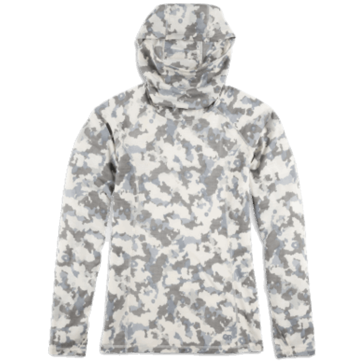 Utendørs Forskning Kvinners Alpin Debut Merino 150 Hettegenser Snø Camo