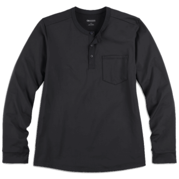 Utendørs Forskning Herre Baryton L/s Henley Svart