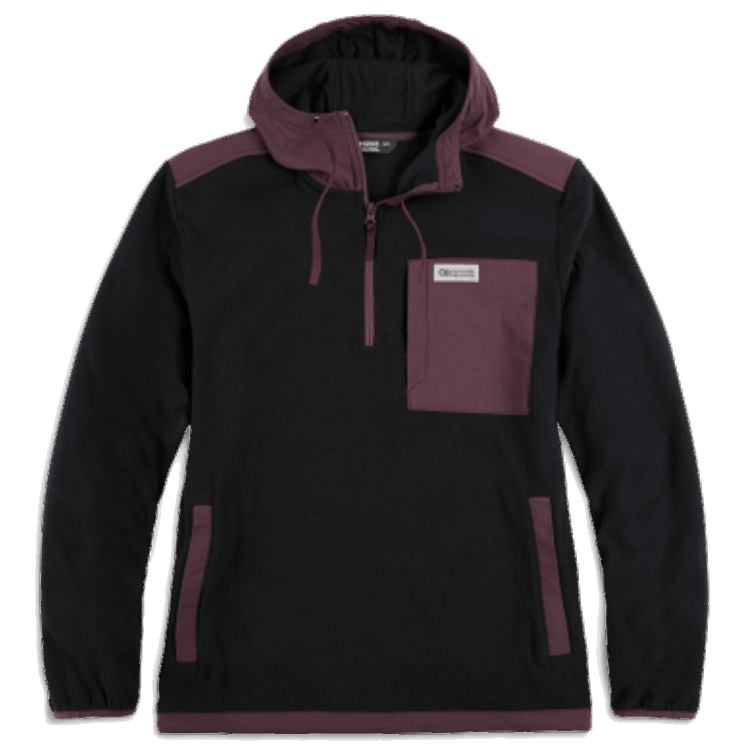 Utendørs Forskning Herre Trail Mix Pullover Hettegenser Sort/elg